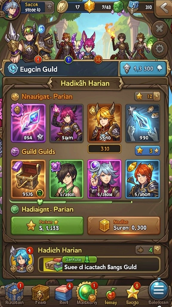 afk77 - Screenshot dengan karakter baru yang menarik.