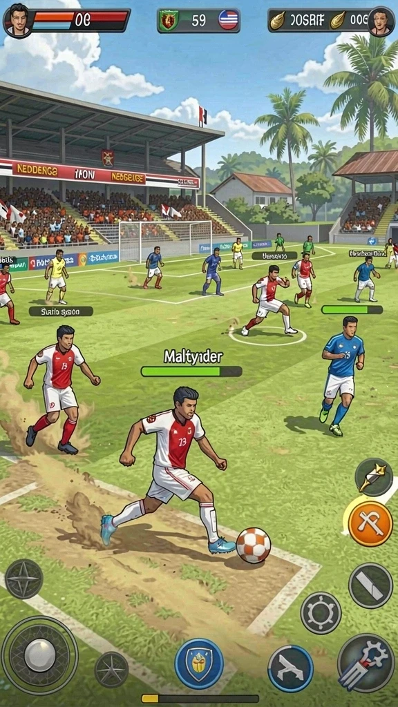rsngame - Tampilan utama permainan dengan karakter yang menarik.
