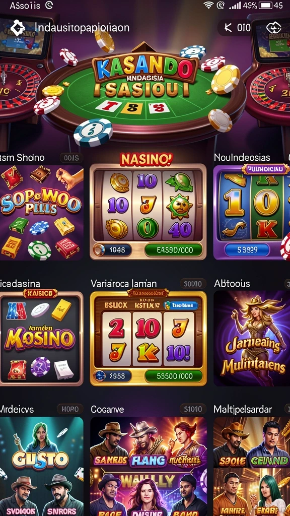 vip333 - Layar permainan menunjukkan beragam pilihan mini-game.